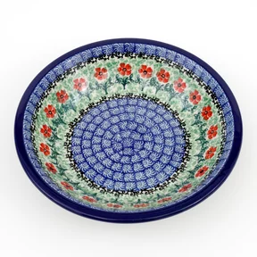 Talerz ceramiczny, głęboki 026 21,5 cm<br>1916X Czerwone kwiatuszki